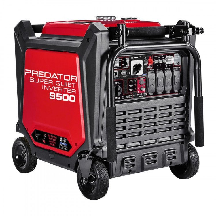 9500 Watt SUPER QUIET Inverter Generator with CO SECURE Tech